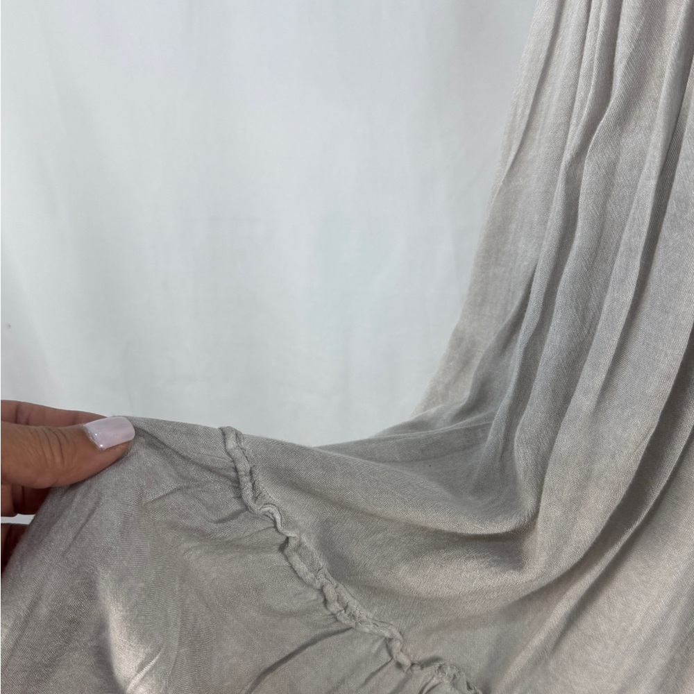 Entro Gray Ruffle Dress Size Small - Picture 6 of 11